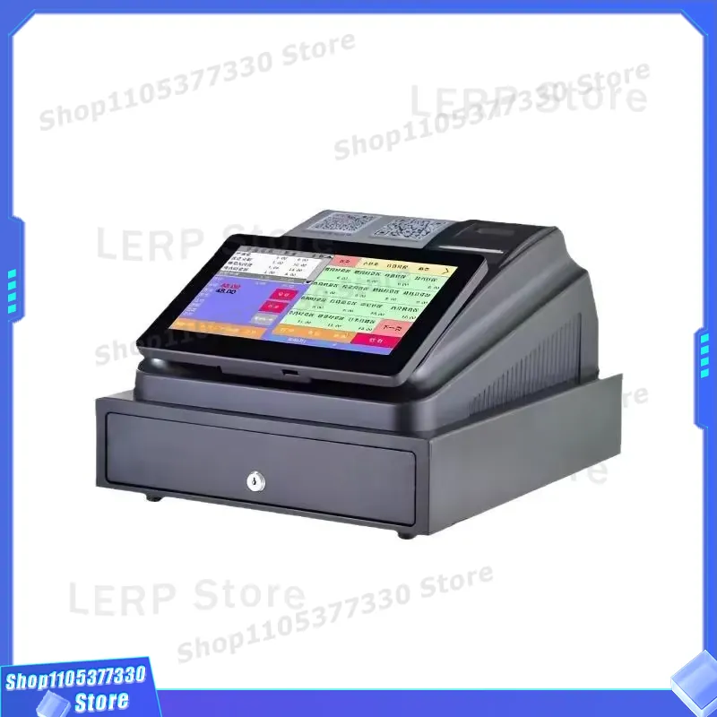 Cash Drawer Pos - ระบบ POS แบบหน้าจอสัมผัสออลอินวันสำหรับซูเปอร์มาร์เก็ตและร้านอาหาร พร้อมเครื่องพิมพ์ความร้อนในตัวและลิ้นชักเก็บเงินดิจิทัล