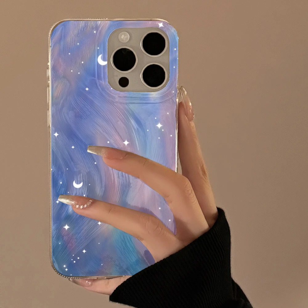 Receipt Printer Thermal - เคสโทรศัพท์แฟชั่นลายดาวระยิบระยับไล่เฉดสี สำหรับ Xiaomi Redmi Note 10