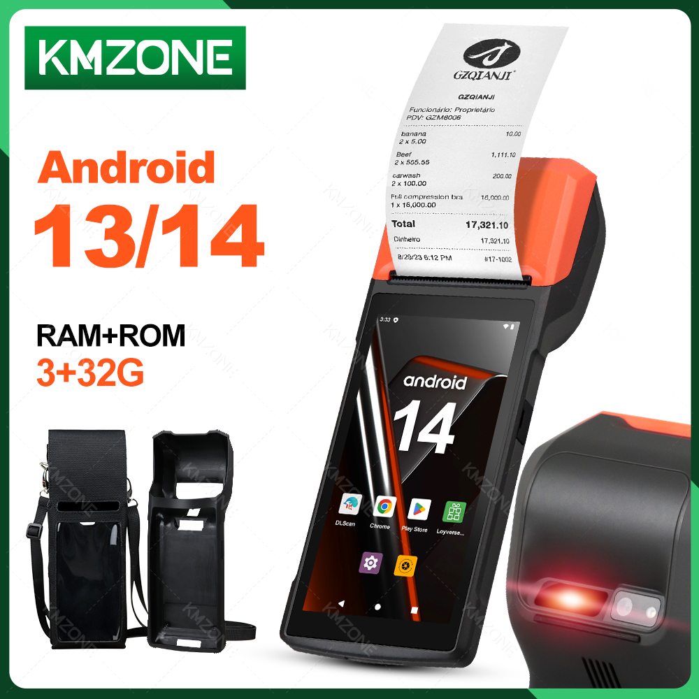 มือถือ Android 13/14 PDA เครื่ - Cash Drawer Pos บทวิจารณ์และราคา
