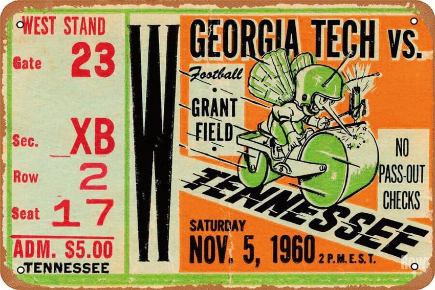 โปสเตอร์ 1960 GEORGIA TECH VS. - Office Tech Decor บทวิจารณ์และราคา